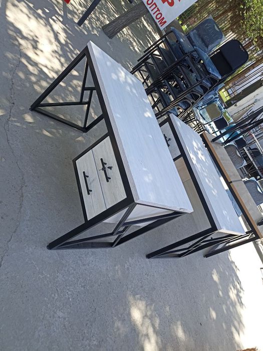 Стол лофт с тумбой