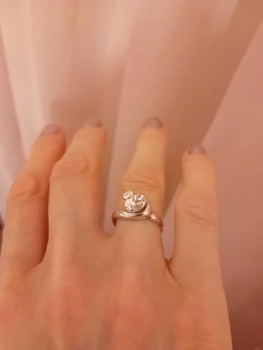 Дамски сребърен пръстен проба 925