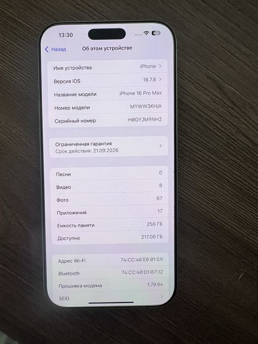 iPhone 16 pro max