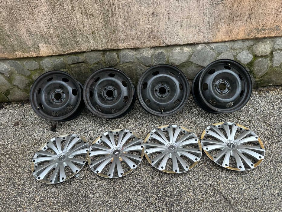 4бр. железни джанти 16" 4х108 - Citroen, Peugeot с тасове