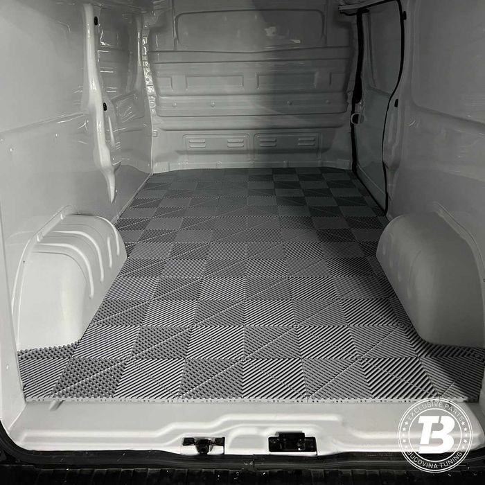 Pardoseala Modulara Garaj Service negru albastru rosu Made in Romania