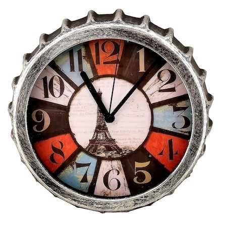 Ceas de perete cu cuart,diferite culori tip capac bere, silentios,nou.