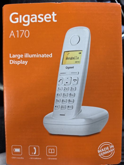 Telefon wireless DECT Gigaset A170 - Alb