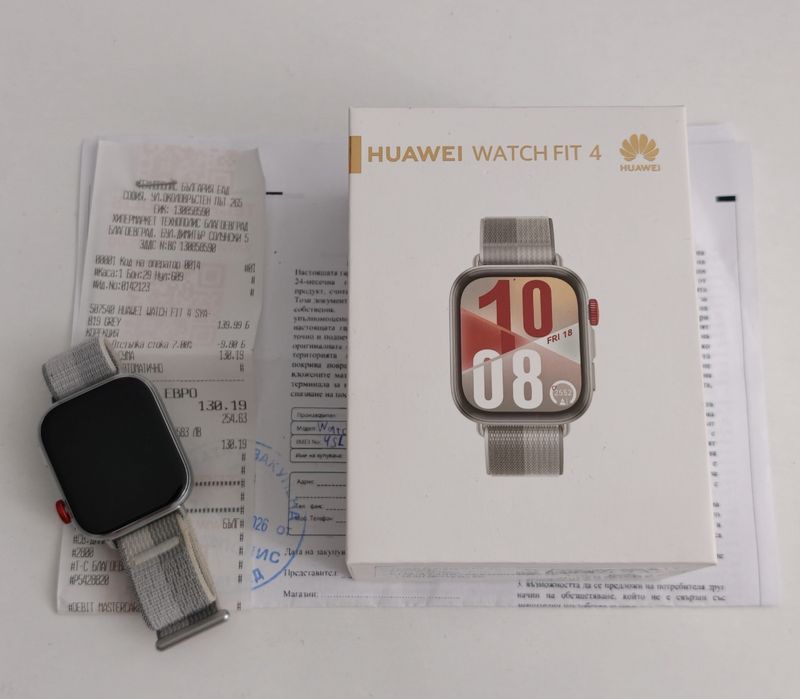 Huawei Watch Fit 4 КАТО НОВ + гаранция до 2028