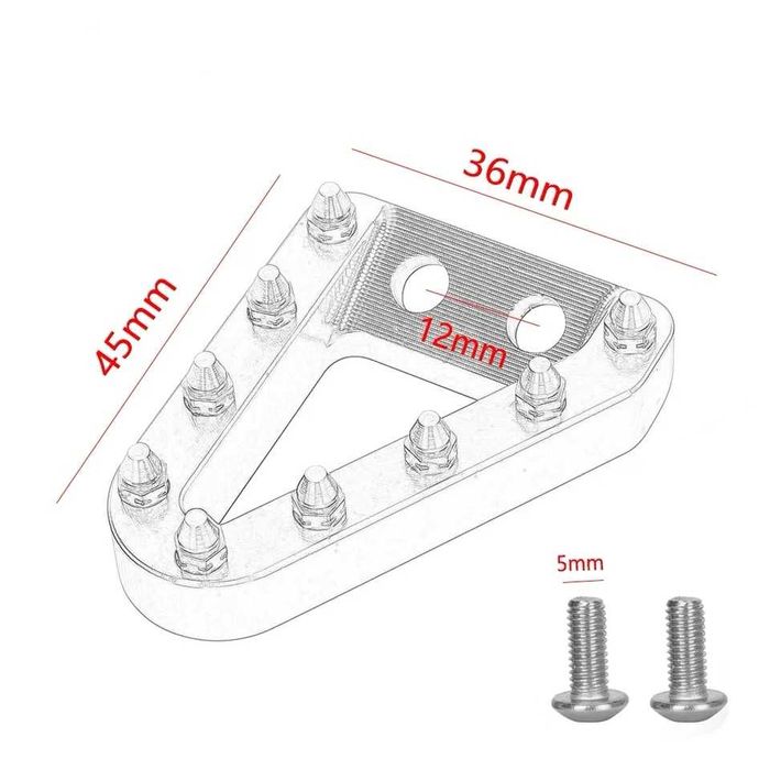 Протектор за заден спирачен диск/Степенка за лост задна спирачка заKTM
