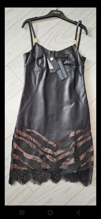 Rochie Just Cavalli din piele naturala de bovina