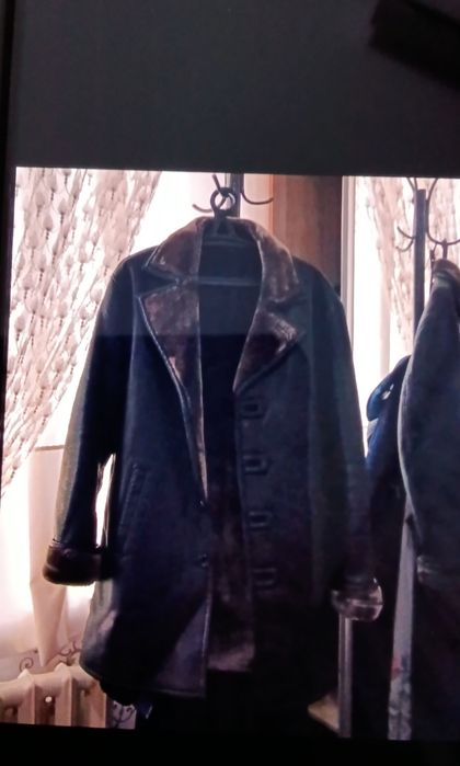 Кожаная куртка.56размер.