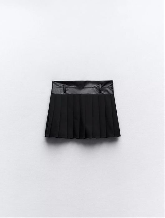 Пола-панталон от изкуствена кожа