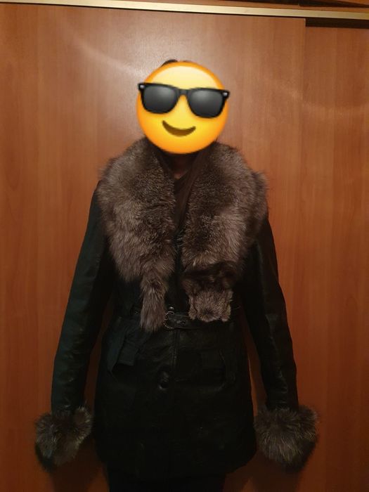 куртка кожаная зимняя