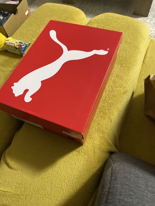 Puma White and Black Mid