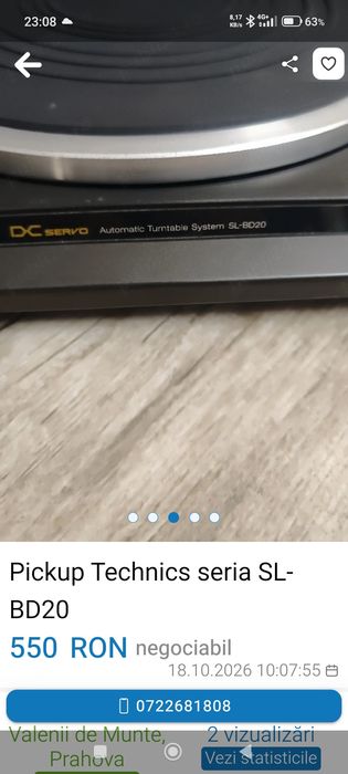 Pickup Technics servisat complet.