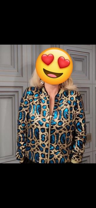 Бомбер нарядный пайетки