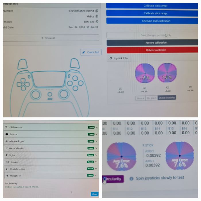 Controller PlayStation 5 DualSense, model White edition, cu TMR uri