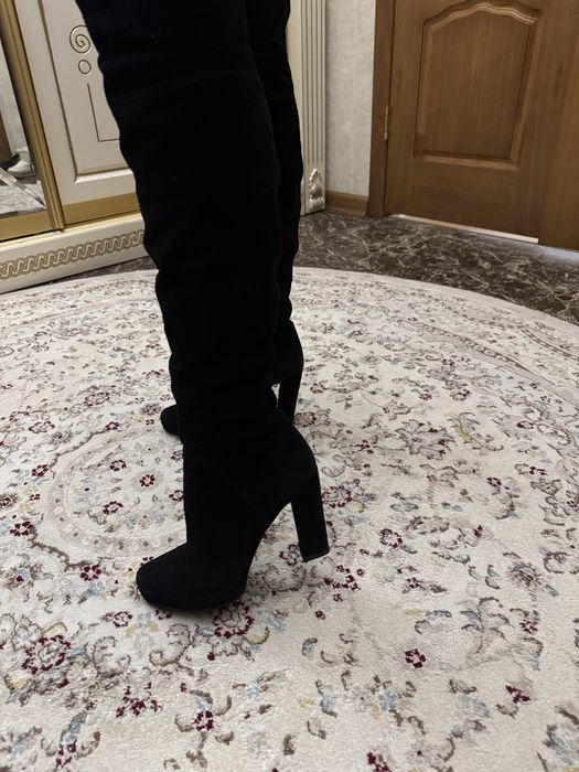 Продам ботфорды замшевые