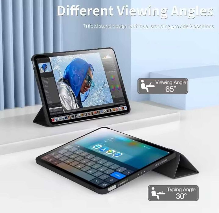 Husa iPad 10 2022 10.9 / iPad 11 2025 A16 tip carte A2757/A2777/A3355 smart cover