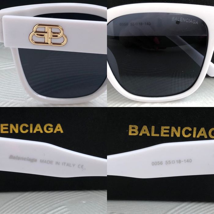 Бели дамски слънчеви очила котка