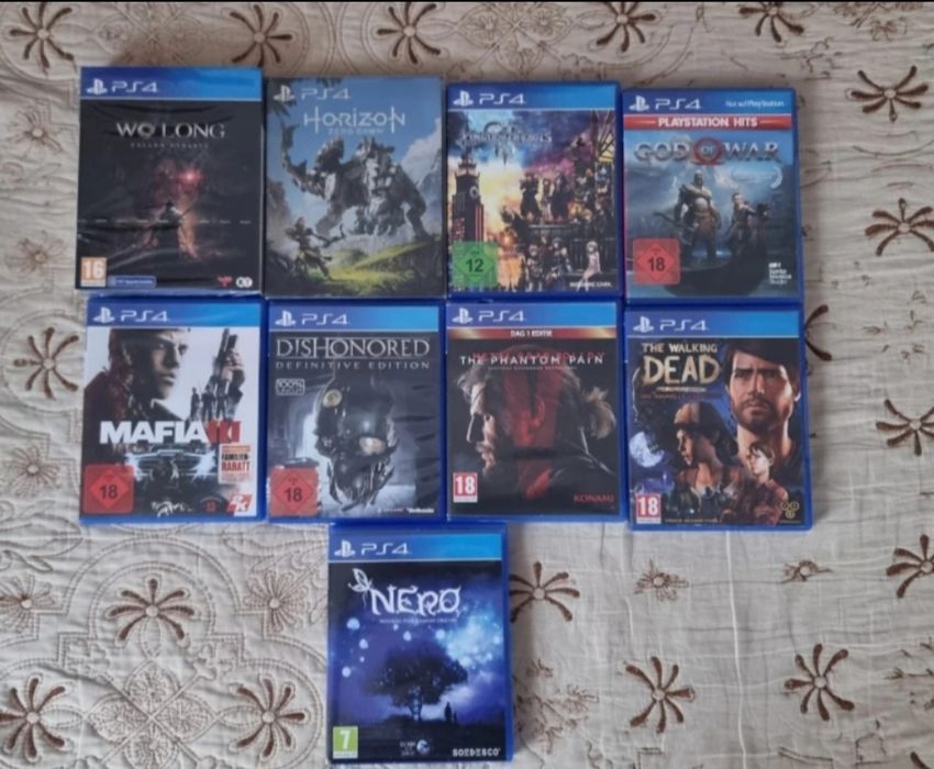 Jocuri ps4: wo long, horizon, mafia, dishonored, god of war, kingdom