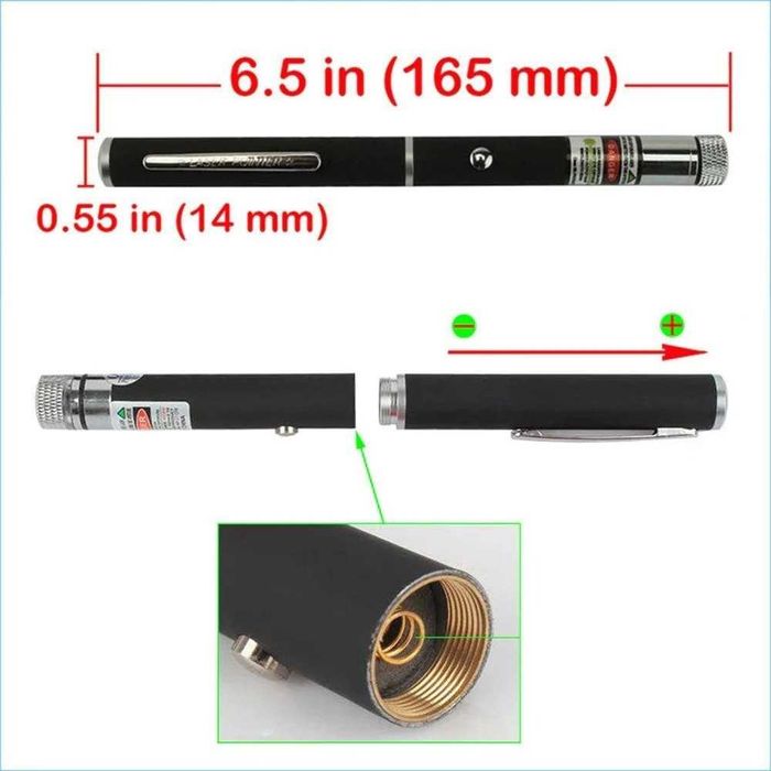 Laser pointer verde cu 4 capete