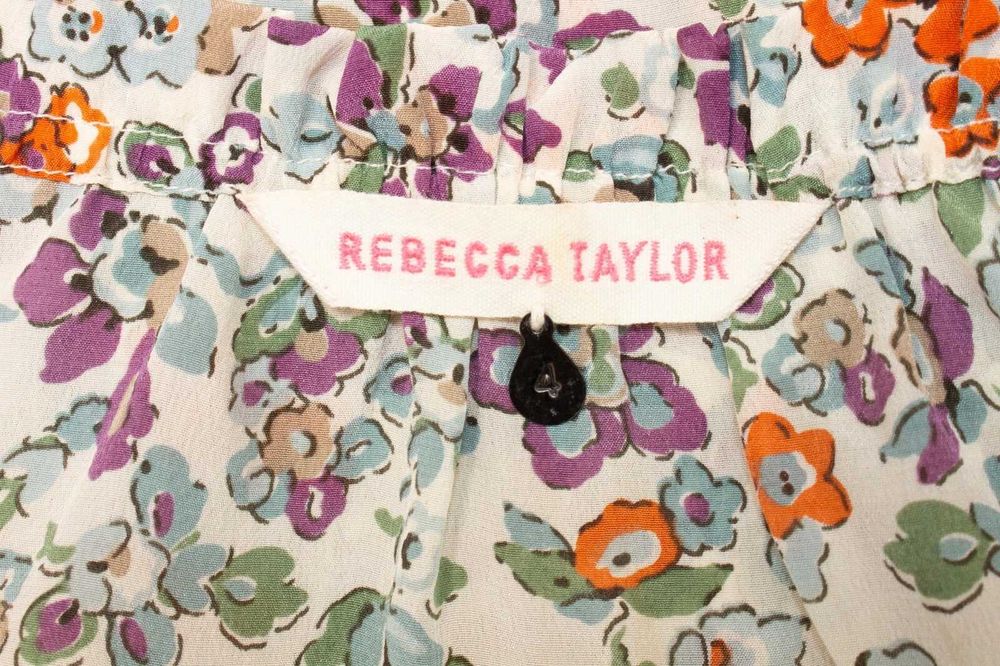 REBECCA TAYLOR дамска блуза флорален принт 100% коприна S
