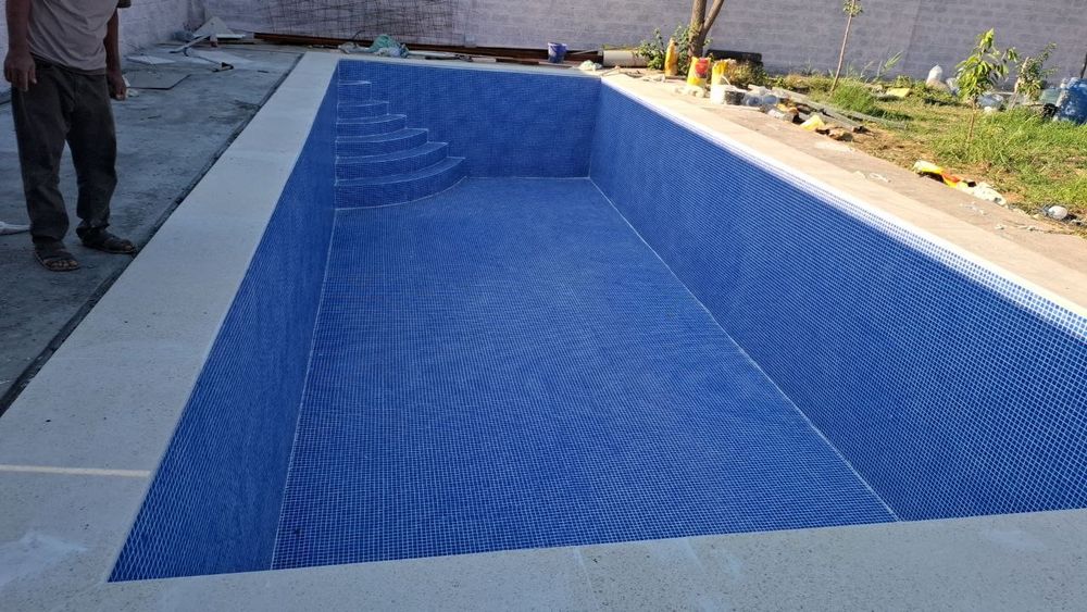 Укладка майолика отлично кочества.