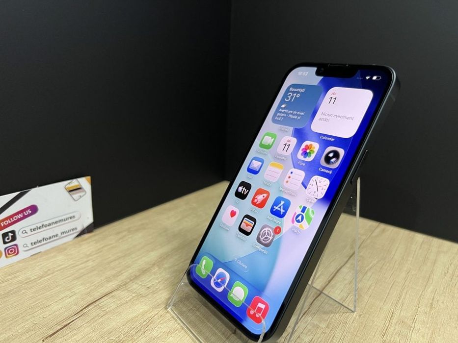 iPhone 14 128Gb Midnight Second-Hand 3 ani garanție, Telefoane Mures