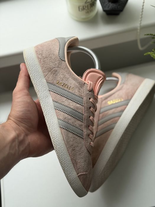 Adidas Gazelle – Dusty Rose & Grey – Mărimea 38 2/3 – Purtat, Stare Bună