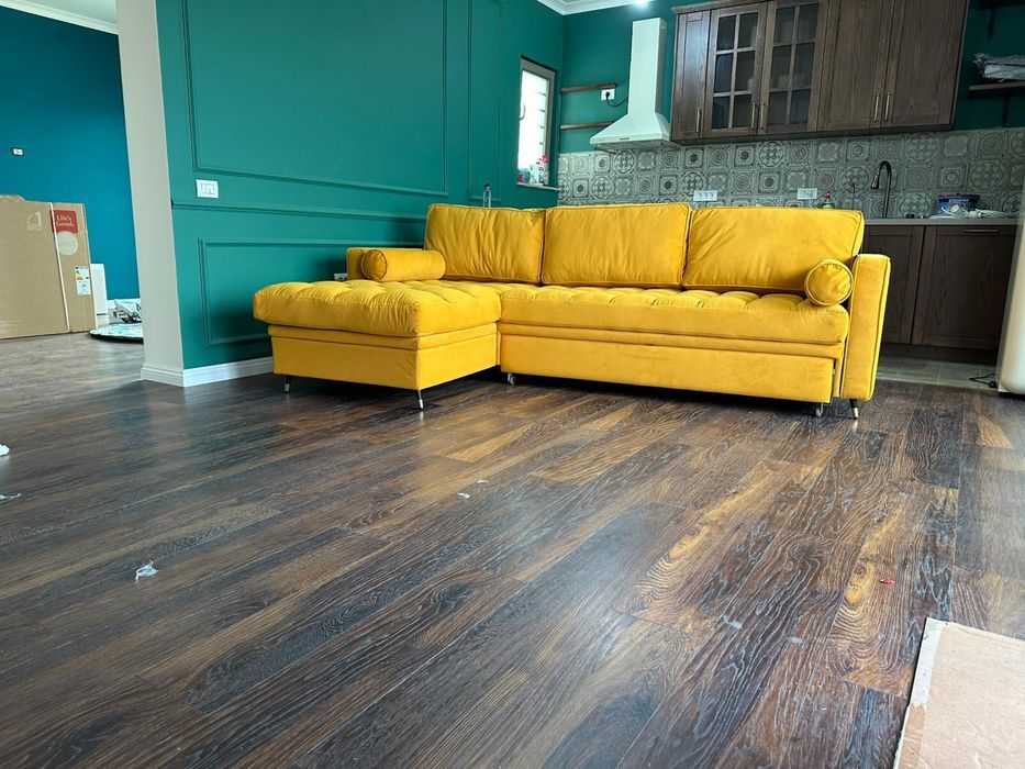 Vand Canapea in L NOUA, extensibila, cu lada de depozitare