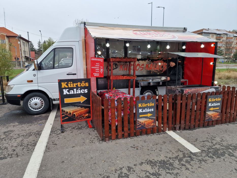 Food Truck Sprinter AFACERE LA CHEIE Kurtos Kalacs AutoRulota Comerț