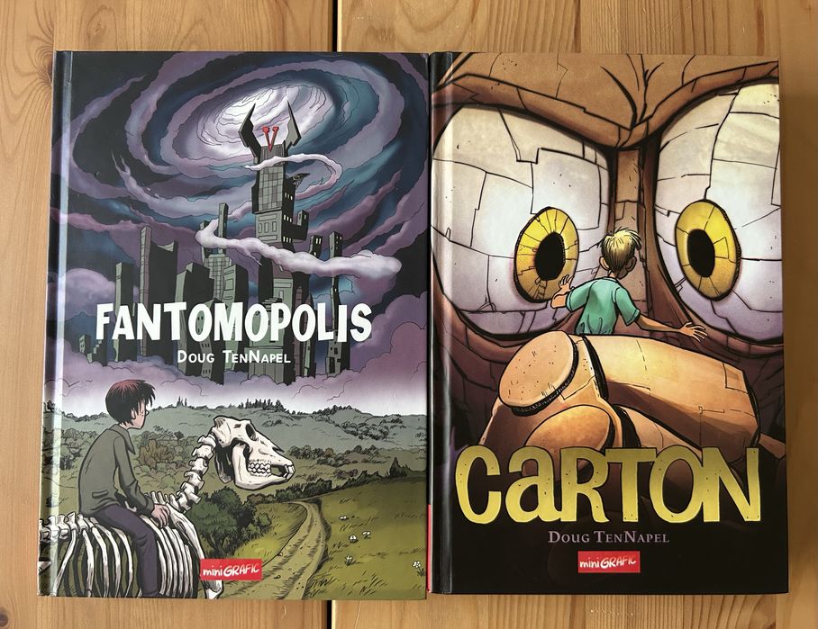 Colecție romane grafice Doug TenNapel (Editura Grafic): Carton + Fantomopolis (impecabile, limba romana)