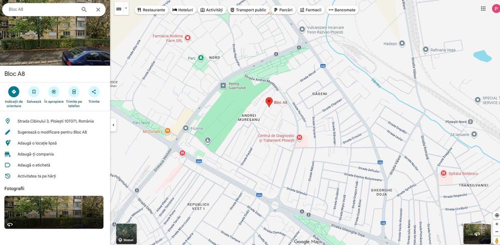 Vand apartament 3 camere - Cina / nord