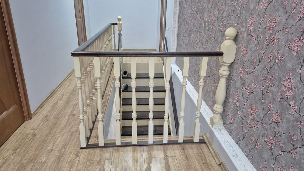 Лестница бук сосна