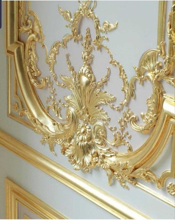 Поталь, оригинал, плотная. Золотые лаки  для реставрации