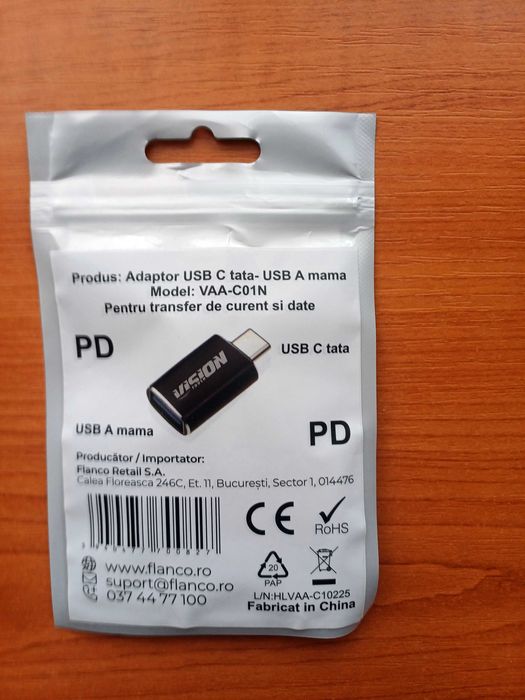 Adaptor usb A-usb type c