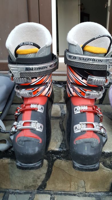 Schiuri SALOMON,clapari SALOMON ,Bete de 120 cm.Husa ptr.schiuri .