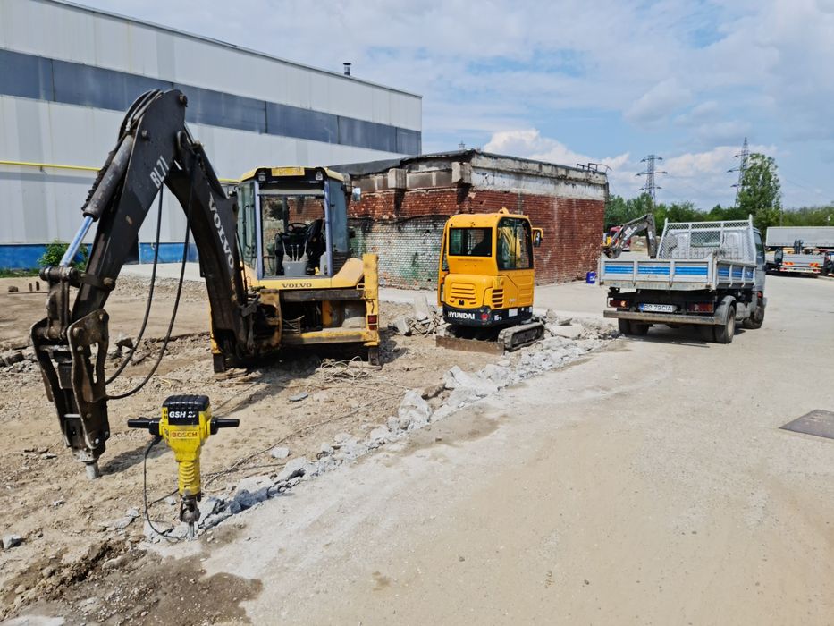 Lucrari buldo excavator,camion,excavator