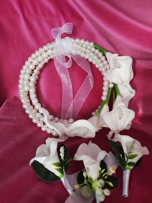 Букет невесты каллы