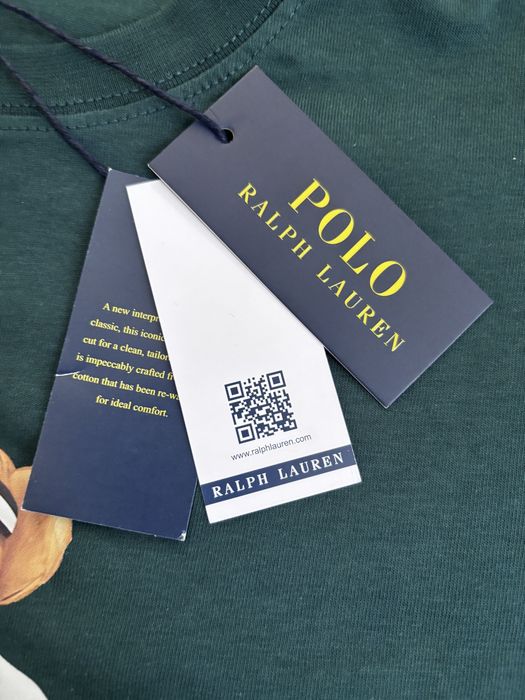 Polo ralp lauren bear verde