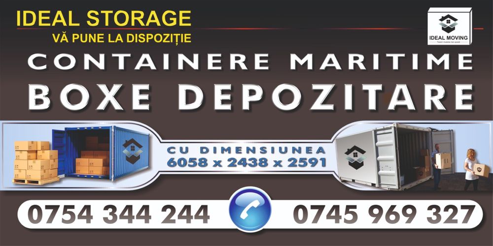 Chirie- Spatiu- Boxe depozitare- container maritim