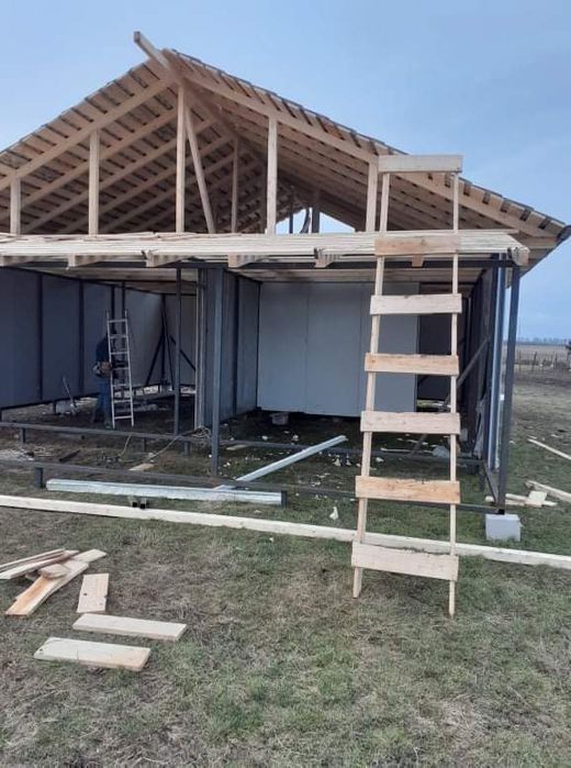 Vand containere stil casute din panouri sandwich 7*6.5m