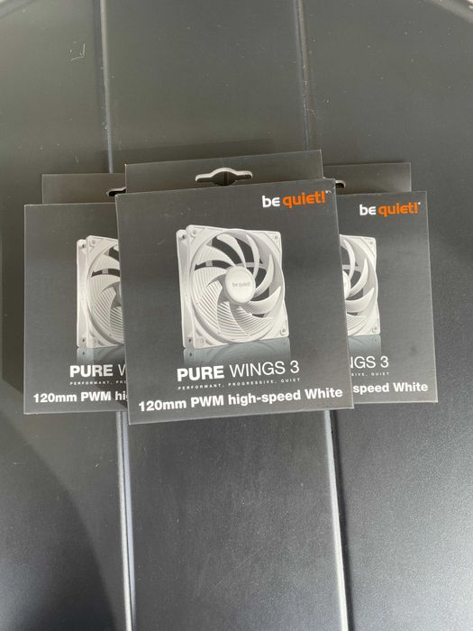 Ventilator be quiet! Pure Wings 3 120mm PWM high-speed Alb set de 3