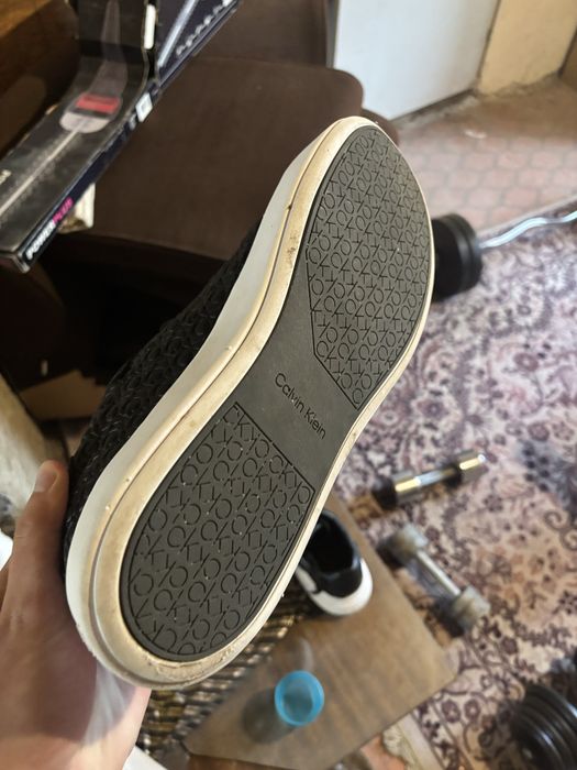 Сникърси Calvin Klein от естествена кожа