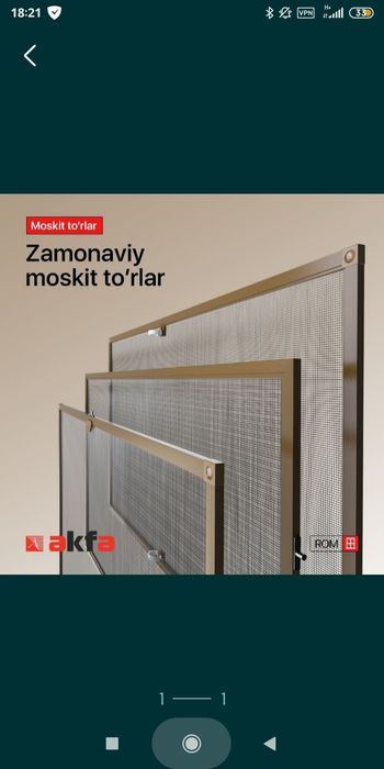 Hashorotlardan saqlash uchun Moskit torlar