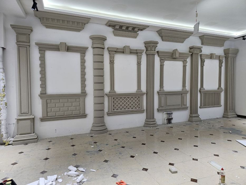 Фасадный декор из пенополистирола