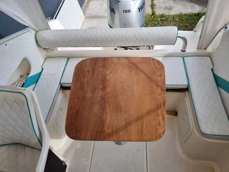 Barca semicabinata Angelo Molinari 630, Honda 135 outboard