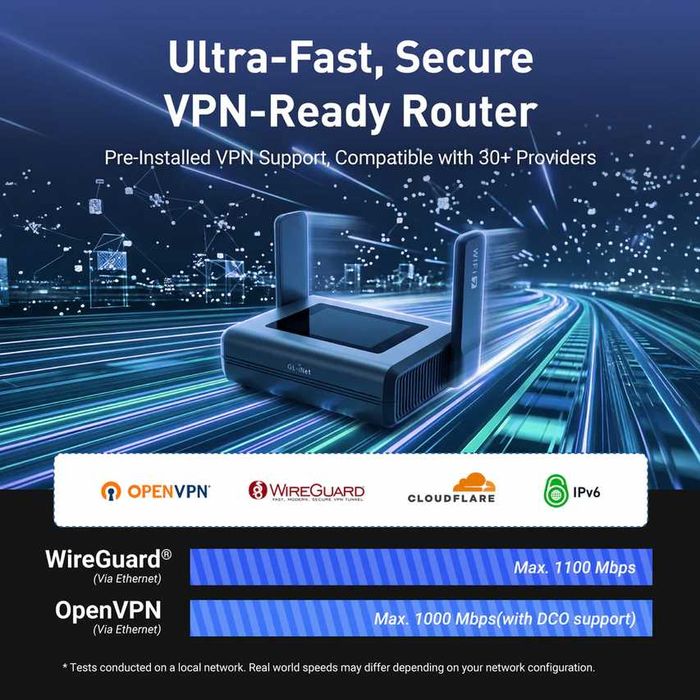 GL-iNet Slate 7 Pro (GL-BE10000) Tri-band Wi-Fi 7 Travel Router/ Мощен ВПН рутер