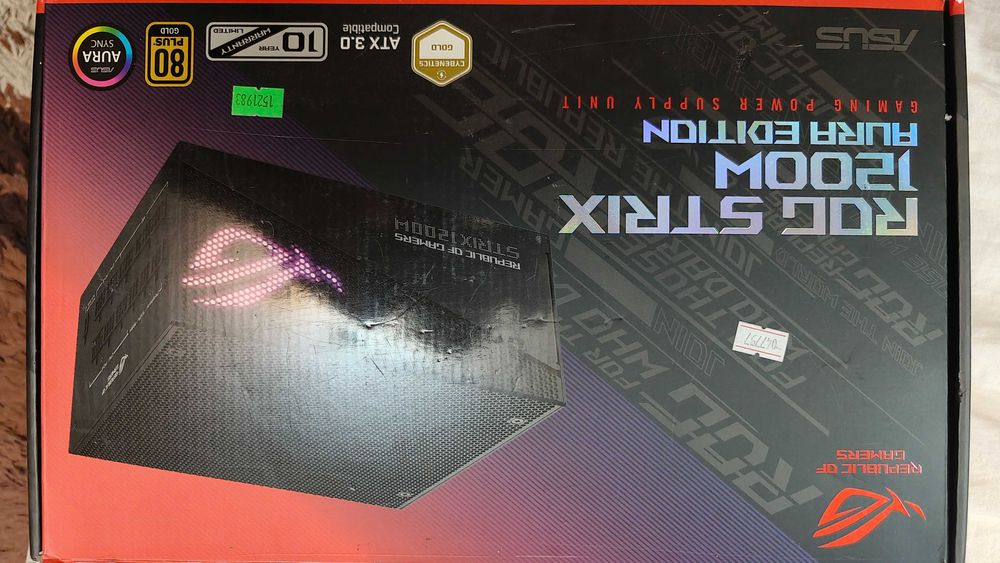 Блок питания Asus ROG strix 1200w aura edition
