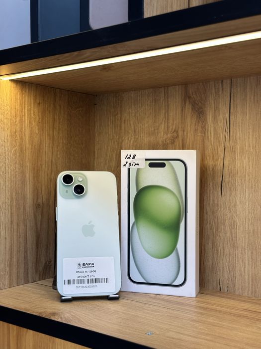 айфон 15 зеленый идеал 2сим