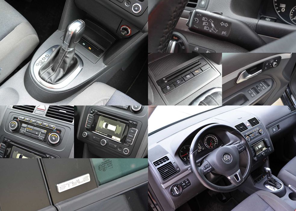 VW Touran 2.0tdi 140cp 7Loc-uri Cutie DSG Trapa Panoramica Clima Navy