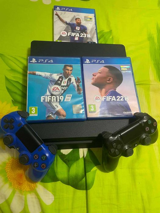 PS4 slim  500 gb с игри