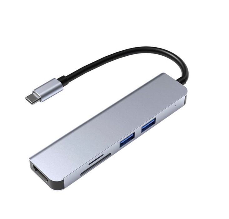 Hub USB 3.0  adaptor 2x USB 3.0, 1x USB-C, slot HDMI , slot TF/SD